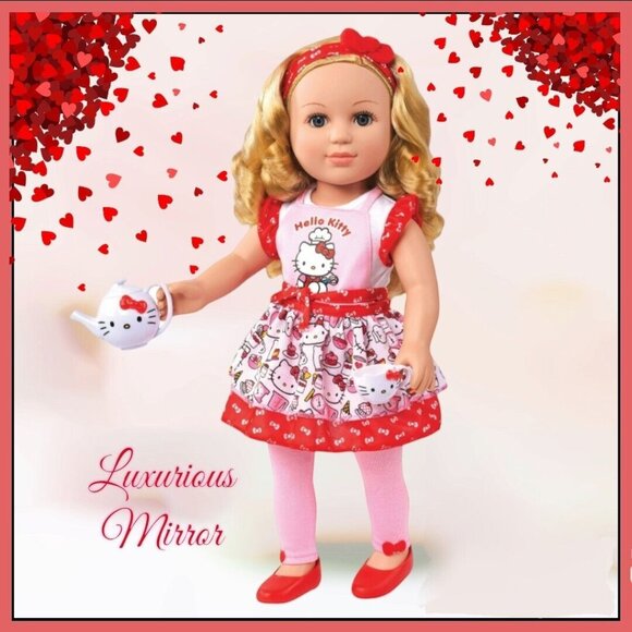 My Life As Hello Kitty Baker Blonde Hair Gray Eyes Poseable Doll 18" Light NEW - Picture 2 of 6